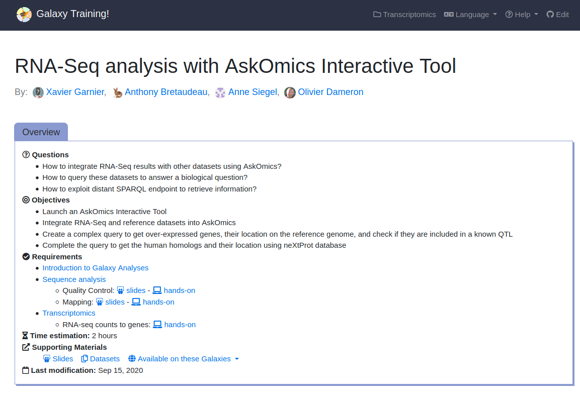 Tutorial screenshot